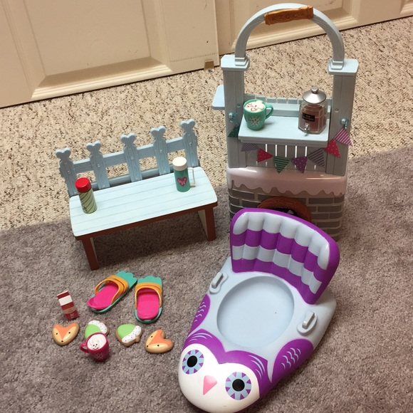 american girl hot cocoa stand